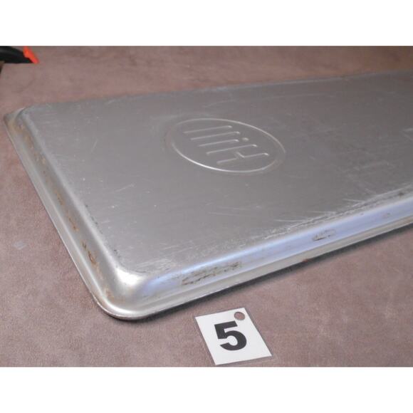 Antique HILL Aluminum Deli Case Display Tray # 5 30" X 10.5" Butcher Bakery - Picture 7 of 9